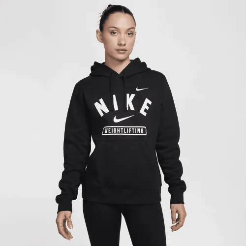 Nike женская Weightlifting Pullover Толстовка с капюшоном цвет черный