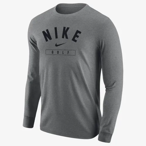 Nike для гольфу чоловічі Long-Sleeve футболка колір сірий