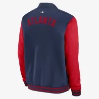 Atlanta Braves Authentic Collection Dugout чоловічі Nike MLB Full-Zip Bomber Куртка блакитний