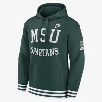 Michigan State Spartans Legacy Retro Men’s Nike College Pullover Толстовка з капюшоном колір зелений