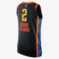 Shai Gilgeous-Alexander Oklahoma City Thunder 2024/25 City Edition чоловічі Nike Dri-FIT ADV NBA Authentic Jersey колір чорний