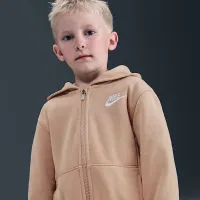 Nike Full-Zip Club набор Little Kids 2-Piece Толстовка с капюшоном набор цвет коричневый