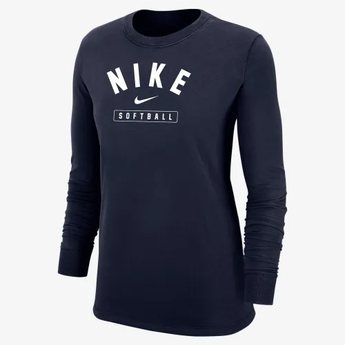Nike Softball жіноча Long-Sleeve футболка блакитний