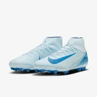 Nike Mercurial Superfly 10 Academy AG High-Top футбольні бутси блакитний