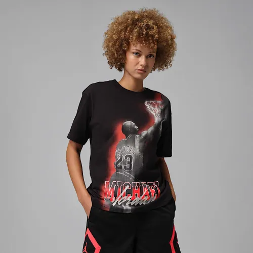 Nike Jordan Sport Heritage женская Dri-FIT Graphic футболка цвет черный