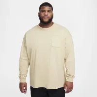 Nike Sportswear Premium Essentials чоловічі Long-Sleeve Pocket футболка колір коричневий