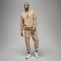 Nike Jordan Essentials мужские Fleece Толстовка с капюшоном цвет коричневый