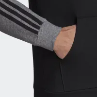 Кофта/футболка adidas Essentials Melange French Terry Толстовка с капюшоном HL1976 - черно-серая