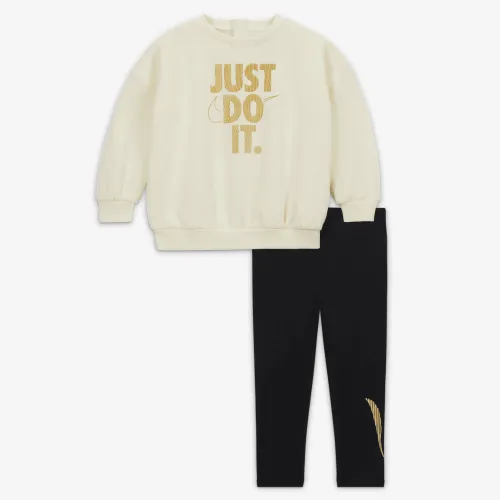 Nike Shine Crew and лосіни комплект Baby 2-Piece комплект колір чорний