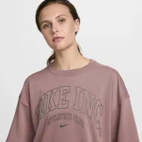 Nike Sportswear Essential жіноча оверсайз футболка колір фіолетовий