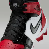 Nike Jordan 1 Mid Little/Big детские Cleats цвет красный