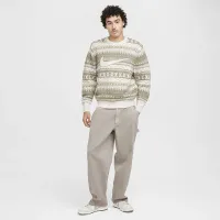 Nike Life чоловічі Fair Isle Swoosh Sweater колір коричневий