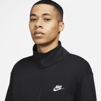 Nike Sportswear Club чоловічі Brushed-Back 1/2-Zip Pullover колір чорний