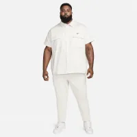Nike Life чоловічі Woven Military Short-Sleeve Button-Down Shirt колір сірий
