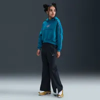 Nike Sportswear Club Fleece Big детские (Girls') Boxy Толстовка с капюшоном синий