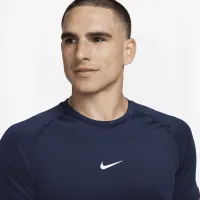 Nike Pro мужские Dri-FIT Slim Short-Sleeve Top синий