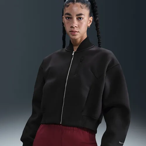 Nike Sportswear Modern Fleece женская Oversize Destroyer Куртка цвет черный