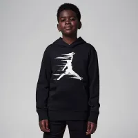 Nike Jordan MJ Flight MVP Big детские Fleece Pullover Толстовка с капюшоном цвет черный