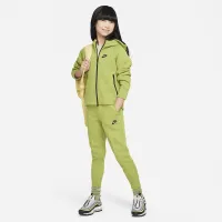 Nike Sportswear Tech Fleece Big дитячі (Girls') Full-Zip Толстовка з капюшоном колір зелений