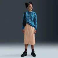 Nike Sportswear Club Fleece Big дитячі (Girls') оверсайз Printed Crewneck світшот блакитний