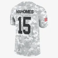 Patrick Mahomes Kansas City Chiefs Salute to Service мужские Nike Dri-FIT NFL Limited Jersey цвет белый