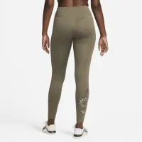 Nike Therma-FIT One женская Mid-Rise Graphic Training Leggings Green