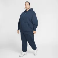 Nike Sportswear Phoenix Fleece жіноча оверсайз Pullover Толстовка з капюшоном (великі розміри) блакитний
