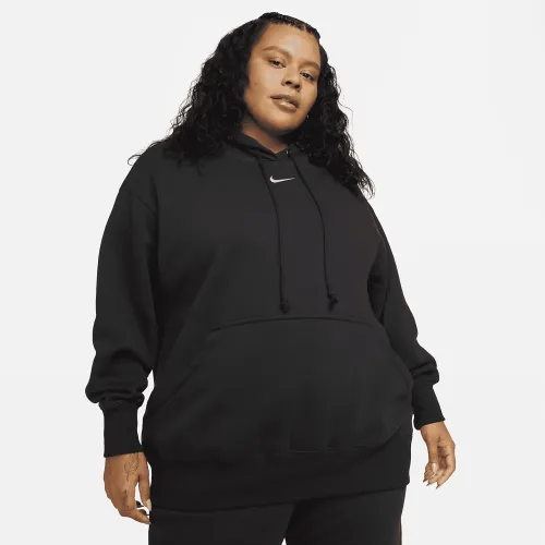 Nike Sportswear Phoenix Fleece жіноча оверсайз Pullover Толстовка з капюшоном (великі розміри) колір чорний