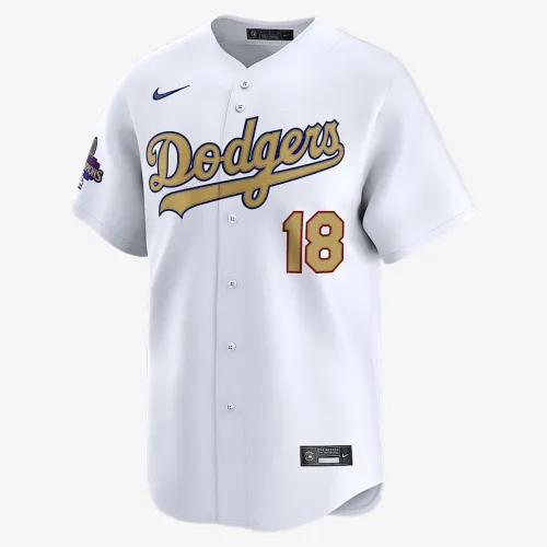 Yoshinobu Yamamoto Los Angeles Dodgers 2025 World Series Champions Gold чоловічі Nike Dri-FIT ADV MLB Limited Jersey колір білий