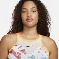 NikeCourt Dri-FIT Slam жіноча Printed Tennis Tank Top колір білий