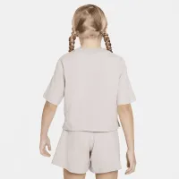 Nike Sportswear Big дитячі (Girls') Short-Sleeve Top колір фіолетовий