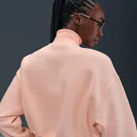Nike Sportswear Phoenix Fleece женская 1/4-Zip Cropped свитшот Pink