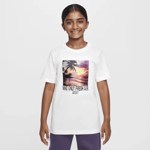 Nike Sportswear детские Crew-Neck футболка цвет белый