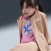 Nike Full-Zip Club набор Little Kids 2-Piece Толстовка с капюшоном набор цвет коричневый