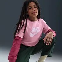 Nike Sportswear Big детские футболка Pink