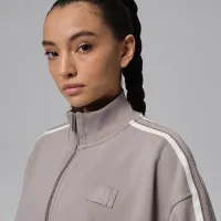 Nike Jordan Flight Fleece жіноча French Terry Full-Zip Куртка колір сірий