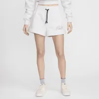 Nike Sportswear Phoenix Fleece жіноча З високою талією шорти колір коричневий