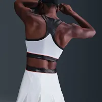 NikeCourt Slam женская Dri-FIT Tennis Костюм цвет белый