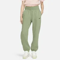 Nike Sportswear Phoenix Fleece женская С высокой Талией оверсайз Sweatpants цвет зеленый