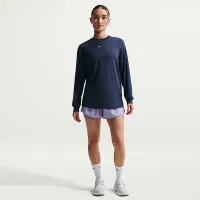 Nike One Relaxed жіноча Dri-FIT Long-Sleeve Top блакитний