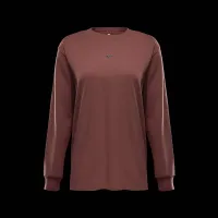 Nike Sportswear женская Loose Long-Sleeve футболка цвет коричневый