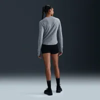 Nike Swift жіноча Dri-FIT UV Long-Sleeve Crew-Neck Running Top колір сірий