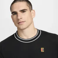 NikeCourt Heritage чоловічі Short-Sleeve Tennis Top колір чорний