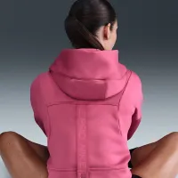 Nike Pro женская Therma-FIT Fleece Толстовка с капюшоном цвет фиолетовый