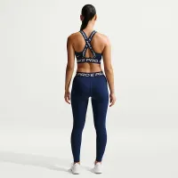 Nike Pro женская Mid-Rise Full-Length лосины синий
