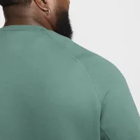 Nike Sportswear Tech Fleece мужские Crew цвет зеленый