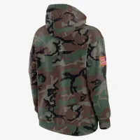 Arizona Wildcats Military Appreciation Club Men’s Nike College Pullover Толстовка с капюшоном цвет зеленый