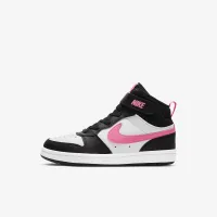 Nike Court Borough Mid 2 Little детские Кроссовки цвет черный