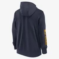 West Virginia Mountaineers Sideline Team Issue чоловічі Nike College Full-Zip Толстовка з капюшоном блакитний
