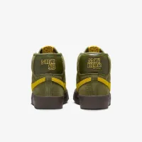 Nike Zoom Blazer Mid Skate Кроссовки цвет зеленый